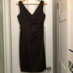 2 for $40 Beautiful stretch satin chocolate sleeveless dress